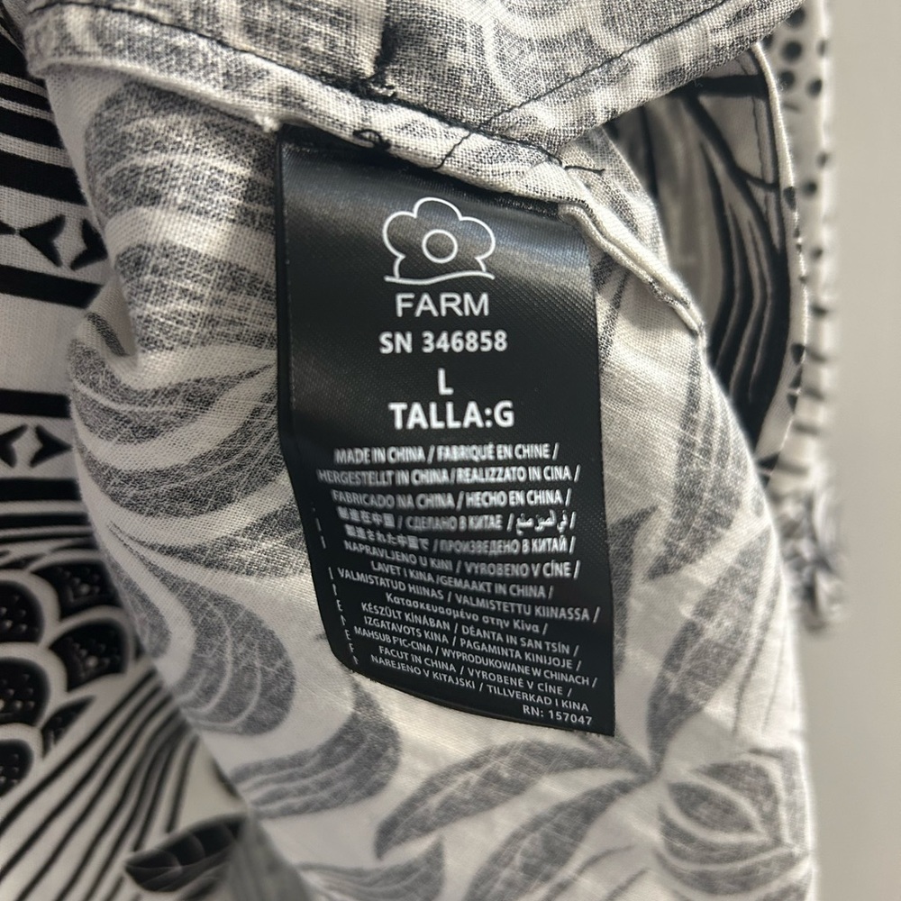 Farm Rio monochrome elegance mini dress - Picture 7 of 12